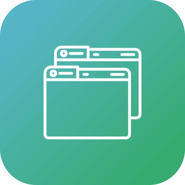 Windows web simgesi vektör çizimi