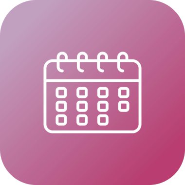 takvim vektör illüstrasyonu modern simge