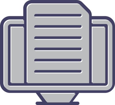 Kitap. Web simgesi basit illüstrasyon