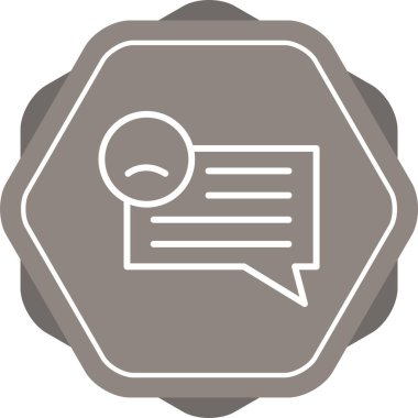 Sohbet simgesi vektör illüstrasyonu