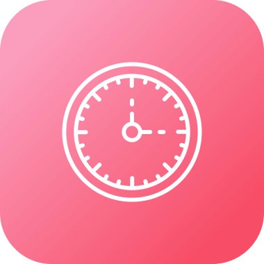 Saat simgesi, basit vektör illüstrasyonu