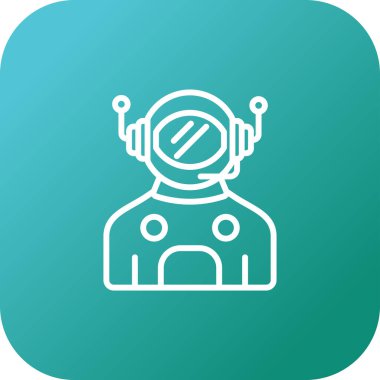 Vektör illüstrasyonu, robot simgesi