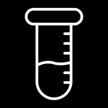 test tübü web simgesi vektör çizimi