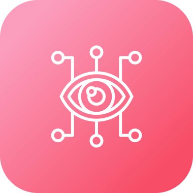 güzel göz vektör çizgisi simgesi