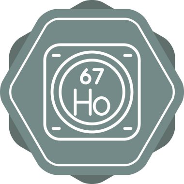 Bir kimyasal elementin vektör çizimi