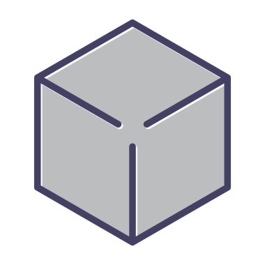 küp küp vektör simgesi