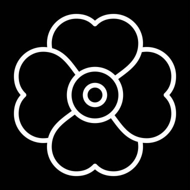 Vektör Çiçeği Simgesi illüstrasyonu