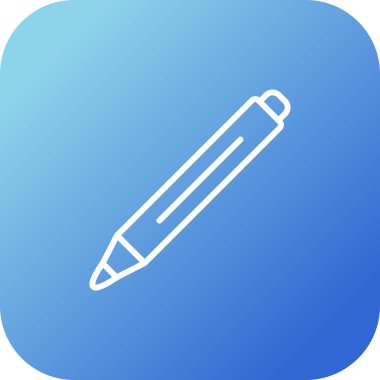 Kalem. Web simgesi basit tasarım