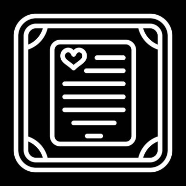 Kitap simgesi ve vektör illüstrasyonlu kalp