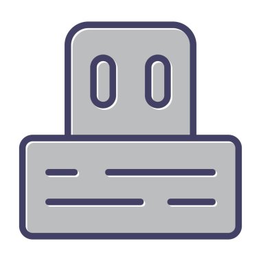 Bir çizgi film ve kitap simgesinin vektör çizimi