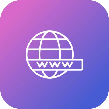 dünya web simgesi vektör illüstrasyonuName