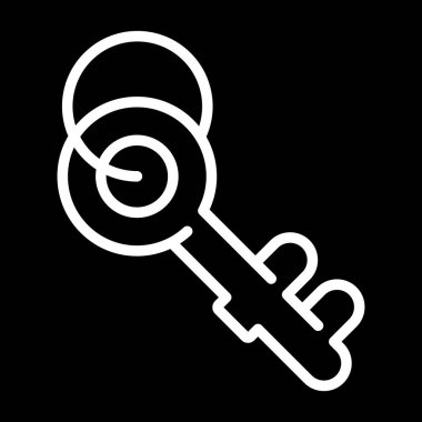 Anahtar. Web simgesi basit illüstrasyon