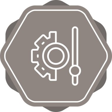 Teçhizat Web simgesi basit illüstrasyon