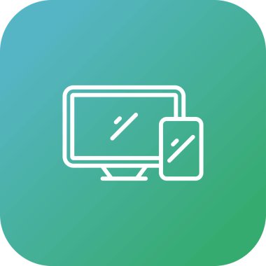 laptop vektör simgesi modern basit illüstrasyon