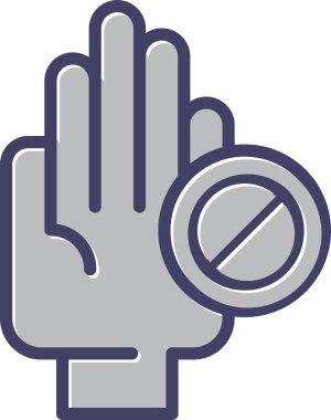 El tıklama simgesi vektör illüstrasyonu