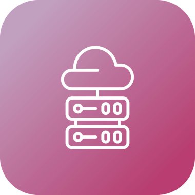 bulut hesaplama vektörü simgesi