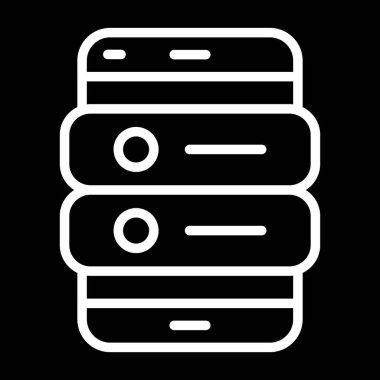 cep telefonu simgesi, vektör illüstrasyonu basit tasarım