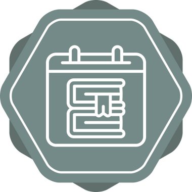 Doldurulmuş özet biçiminde takvim günü simgesi