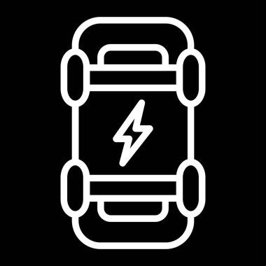 Pil simgesi, basit vektör illüstrasyonu