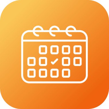 Takvim simgesi vektör illüstrasyonu