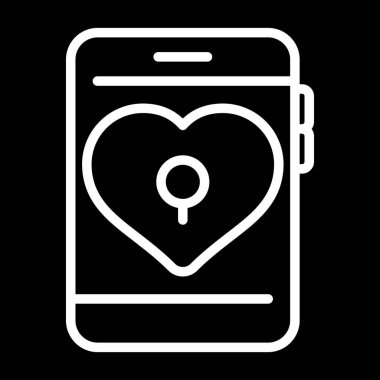 akıllı telefon web simgesi vektör çizimi