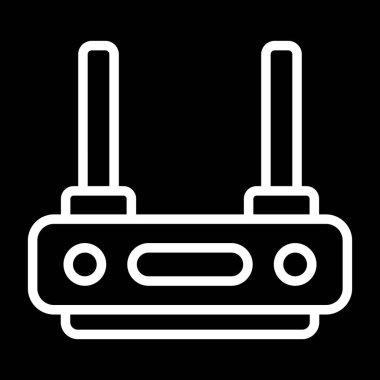 Wi-Fi yönlendirici simgesi, vektör illüstrasyonu