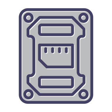 devre kartı simgesi vektörü