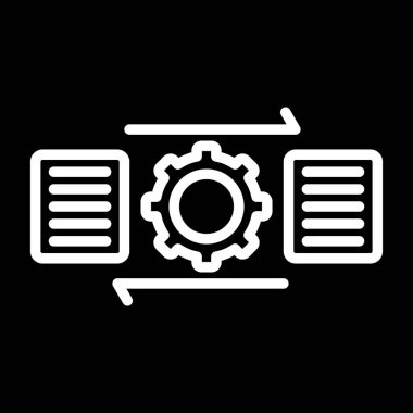 ayar simgesi, vektör illüstrasyonu