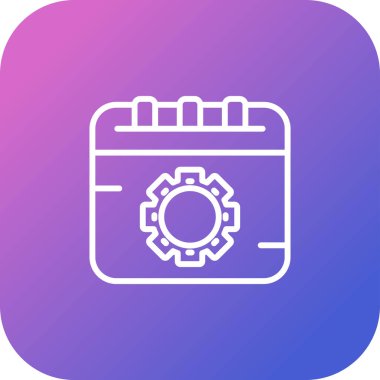 Takvim simgesi, vektör çizimi