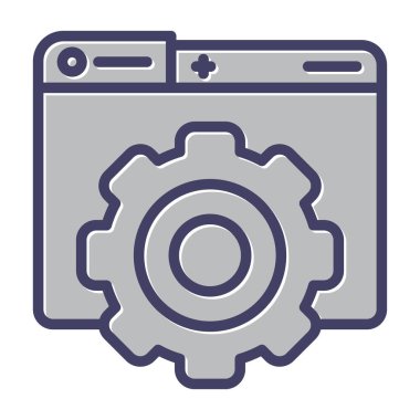 ayarları web simge vektör çizim 