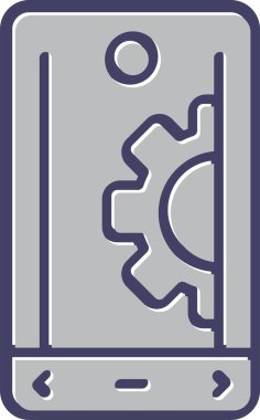 akıllı telefon web simgesi vektör çizimi