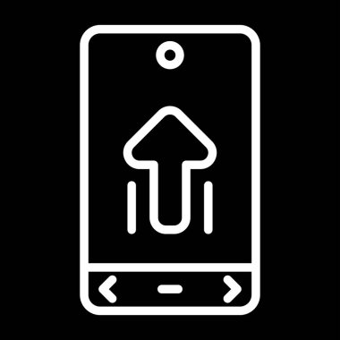 cep telefonu simgesi. vektör illüstrasyonu