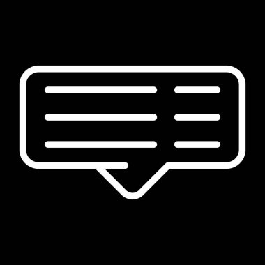 sohbet balonu ileti simgesi, özet biçimi