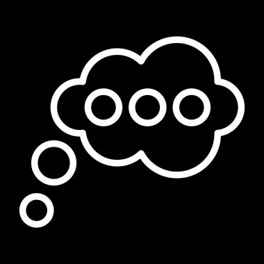 Bulut. Web simgesi basit illüstrasyon