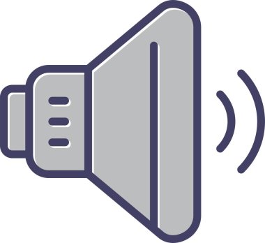 hoparlör simgesi vektör çizim