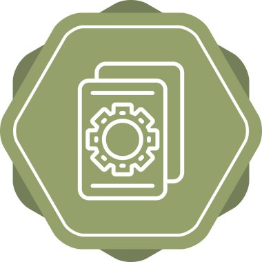 Vektör ayarı Simge illüstrasyonu