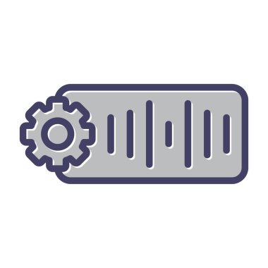 izole edilmiş dişli simgesi tasarımı