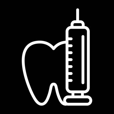 Diş simgesi, vektör çizimi 