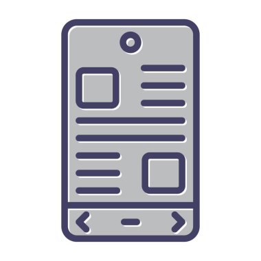 Belge simgesinin vektör illüstrasyonu