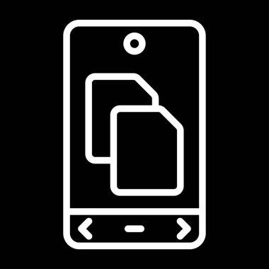 mobil vektör düz simge