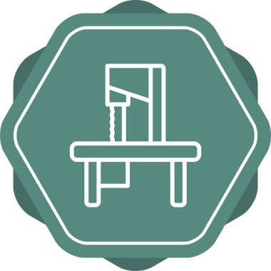 Yumuşak mavi arkaplanda izole edilmiş modaya uygun düz stil bank simgesi