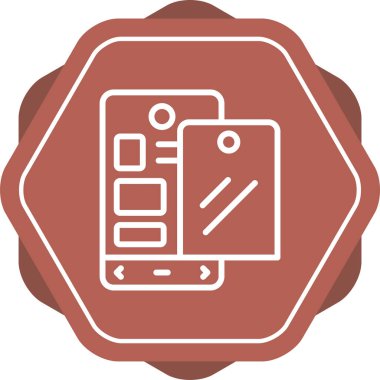 akıllı telefon web simgesi vektör çizimi