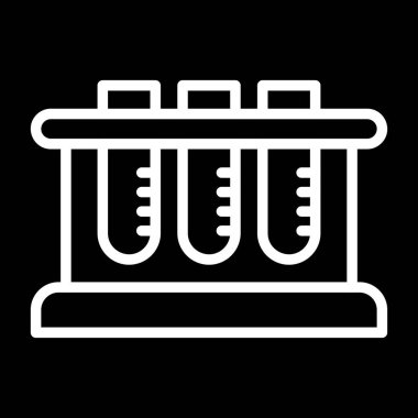 test tübü web simgesi vektör çizimi