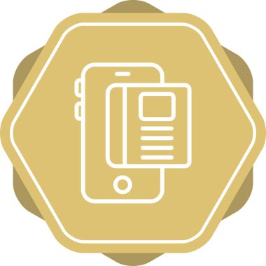 Akıllı telefon. Web simgesi basit illüstrasyon