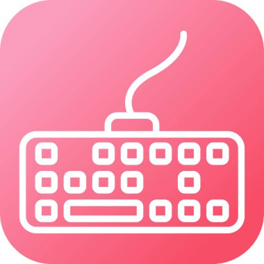 Klavye simgesi vektör illüstrasyonu