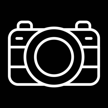 Kamera. Web simgesi basit illüstrasyon