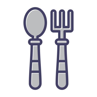 çatal çatal bıçak takımı izole vektör simgesi kolayca değiştirebilir ya da düzenleyebilir.