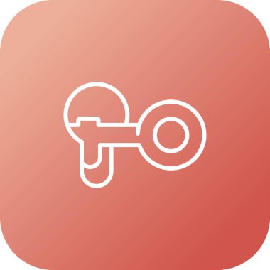 Anahtar. Web simgesi basit illüstrasyon