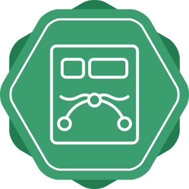 Araba aküsü. Web simgesi basit illüstrasyon