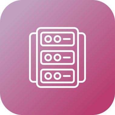 sunucu vektör simgesi modern illüstrasyon